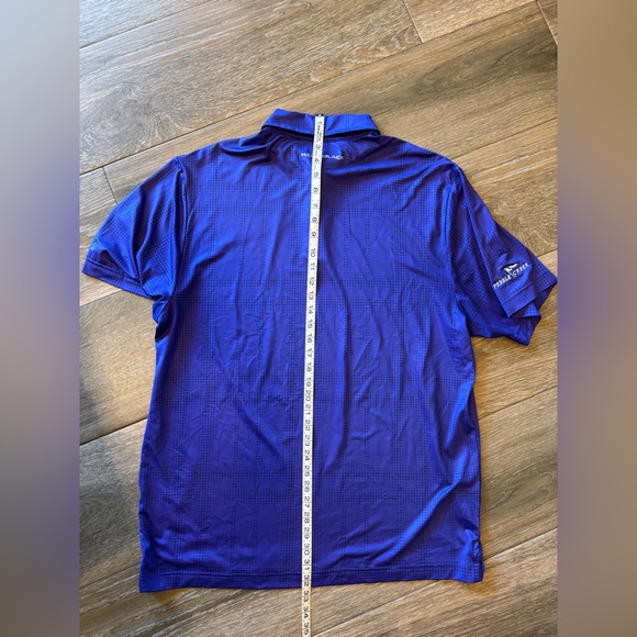 Under Armour men's HeatGear short sleeve purple golf shirt size Large - Picture 5 of 6